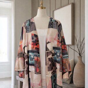 Lasania Colorful Kimono Ladies Size 6 with Pockets